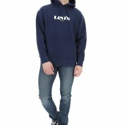 Felpa Garzata Con Cappuccio Levi's New Scritta -Lacoste shop 417bb5a15ef35029eeff7365c4ef4c5b