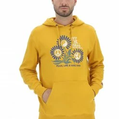 Felpa Con Cappuccio Vans Vn0000c1 Tasca A Marsupio E Stampa Floreale Frontale