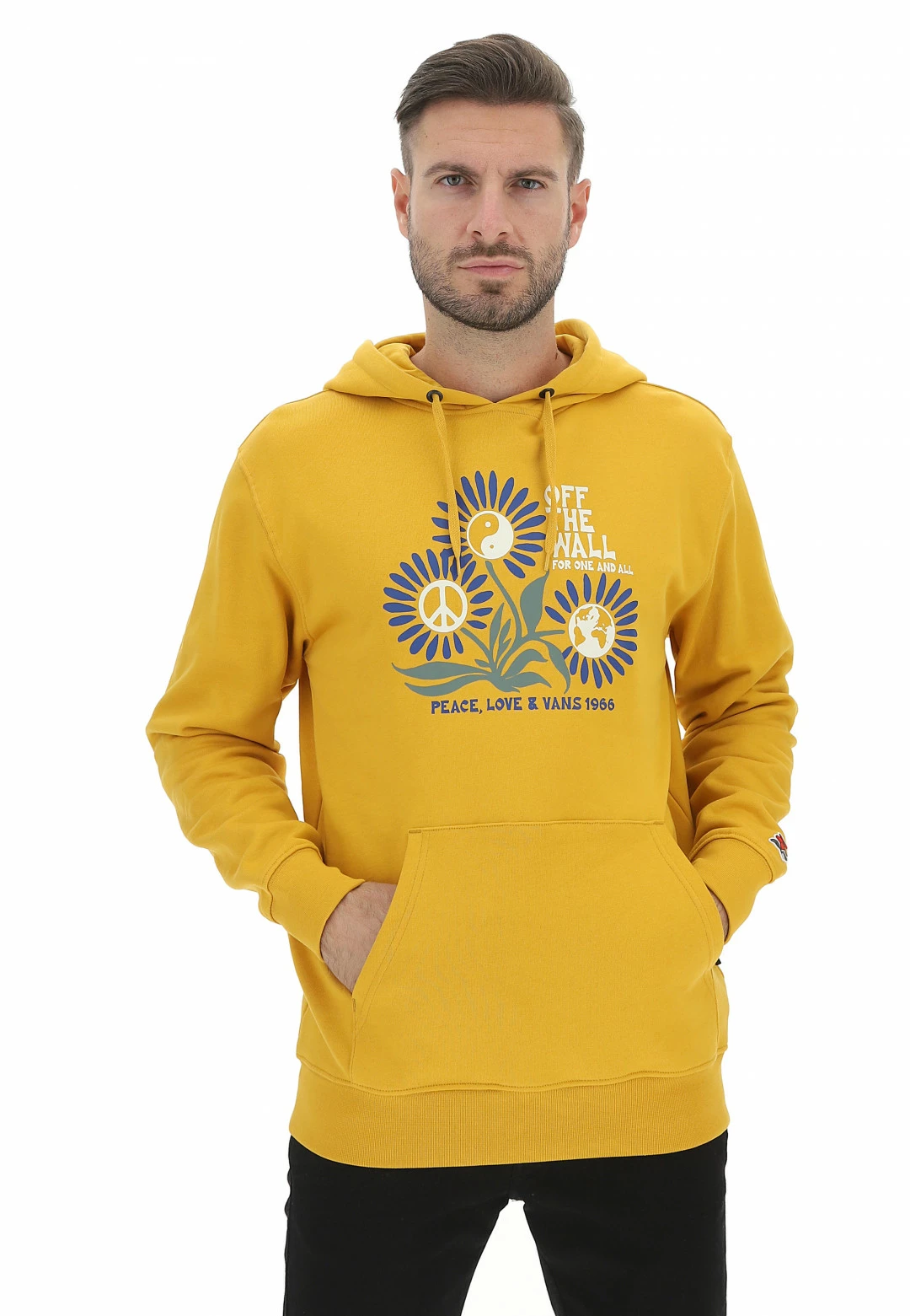 Felpa Con Cappuccio Vans Vn0000c1 Tasca A Marsupio E Stampa Floreale Frontale 3 Felpa Con Cappuccio Vans Vn0000c1 Tasca A Marsupio E Stampa Floreale Frontale