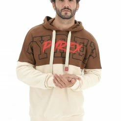 Felpa Bicolor Pyrex Con Stampa Logo Frontale