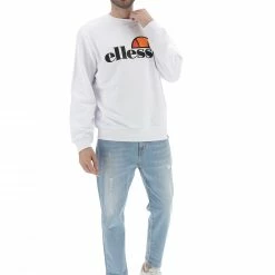 Felpa Girocollo Uomo Ellesse Con Logo Grande -Lacoste shop 434b83e9a4c9b60649f11f11a96daa5b
