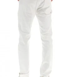 Key Jey Jeans Keyjey Uomo Con Cuciture A Contrasto Slim Fit -Lacoste shop 4513529e7542df13ac1abe50379d9693