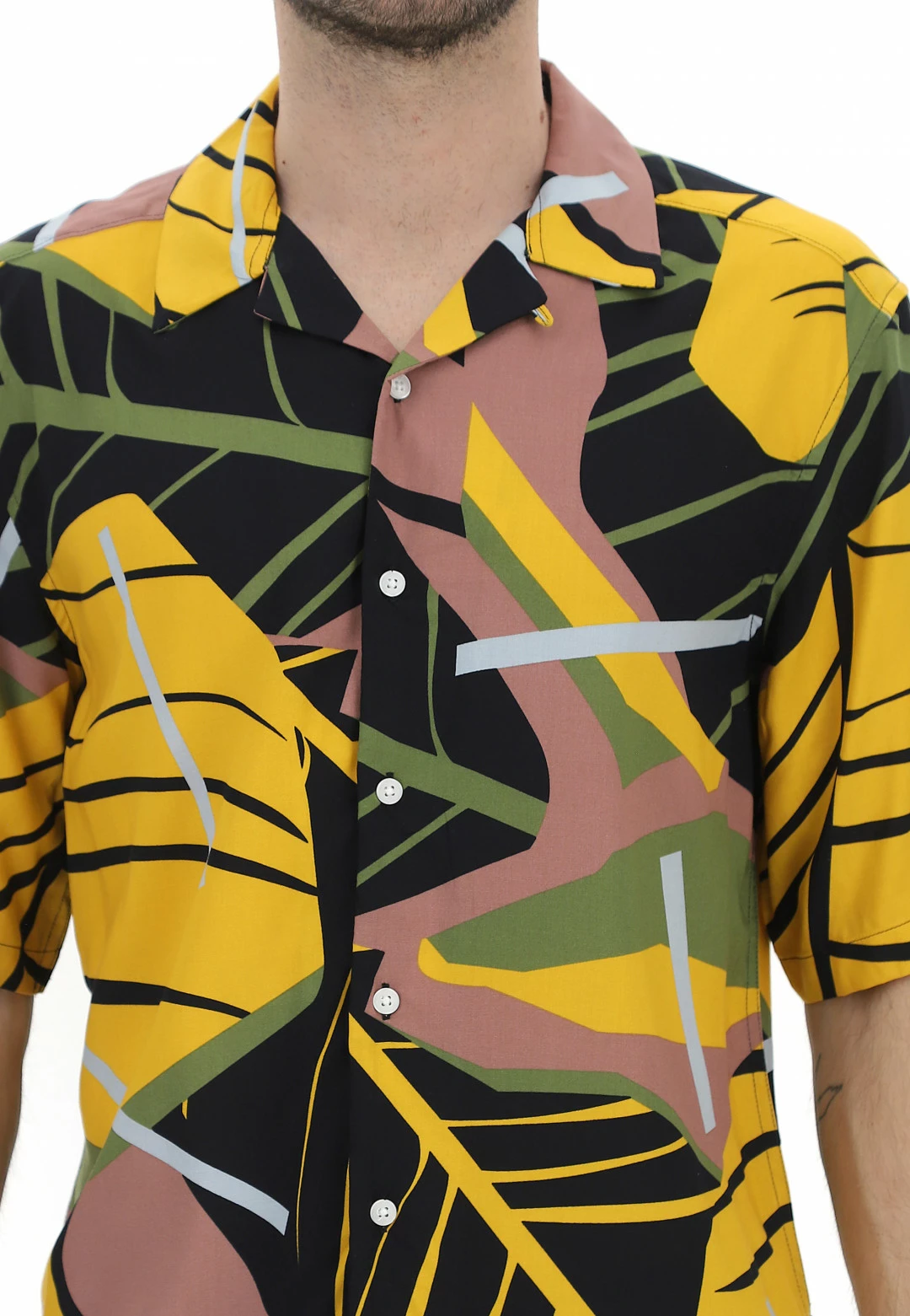 ONLY E SONS Camicia Manica Corta In Viscosa Only & Sons Stampata 6 ONLY E SONS Camicia Manica Corta In Viscosa Only & Sons Stampata - immagine 4