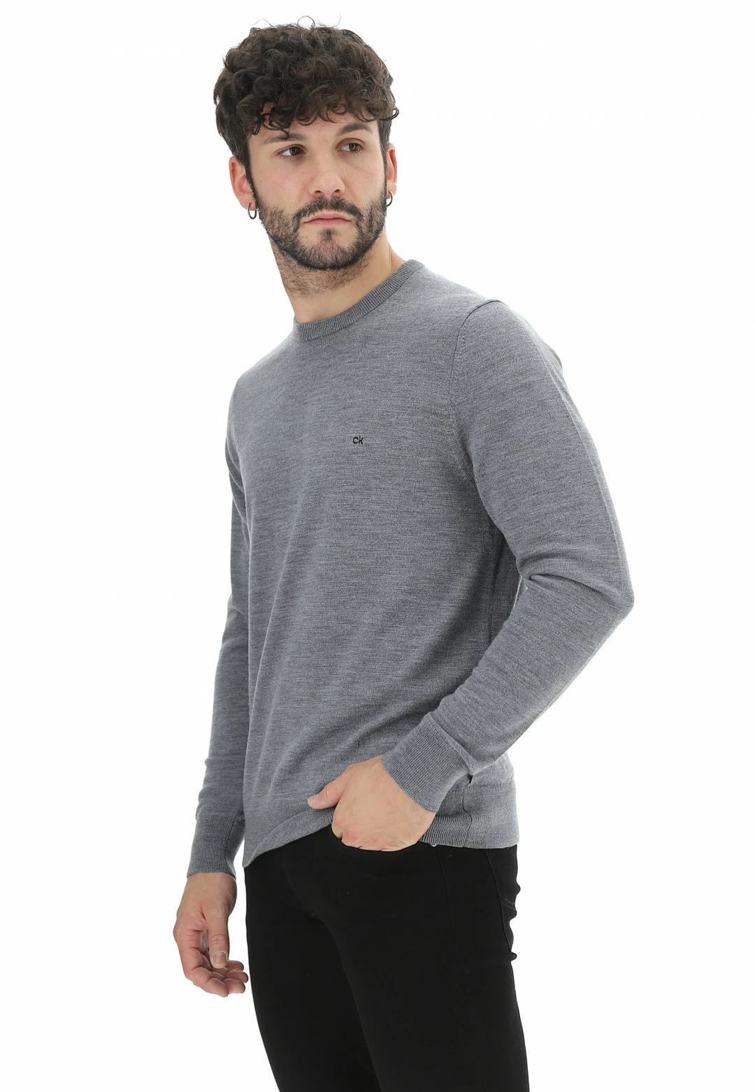 Girocollo In Lana Merinos Calvin Klein K10k102727 14 Girocollo In Lana Merinos Calvin Klein K10k102727 - immagine 12