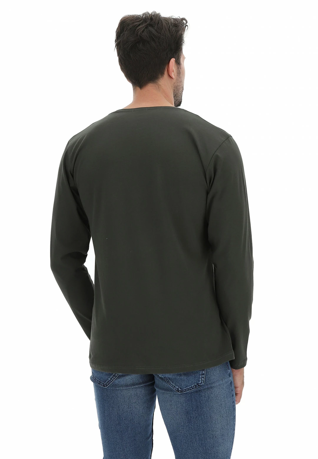 EKS Maglia Manica Lunga èks In Cotone Con Chiusura A Serafino Uomo 10 EKS Maglia Manica Lunga èks In Cotone Con Chiusura A Serafino Uomo - immagine 8