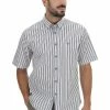 ROTTE MEDITERRANEE Camicia Mezza Manica In Cotone Doppio Ritorto Regular Fit