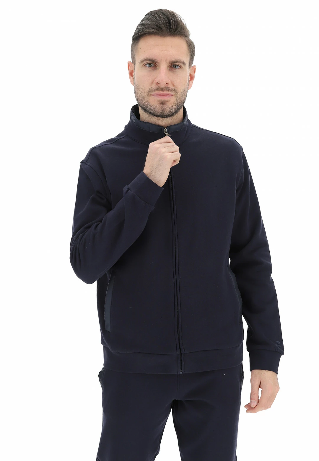 Felpa Full Zip Con Collo A Fascia Fratelli Campagnolo 8 Felpa Full Zip Con Collo A Fascia Fratelli Campagnolo - immagine 6