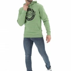 Felpa Con Cappuccio Blend Uomo Con Logo Circolare Centrale In Cotone Garzato -Lacoste shop 4c30950f71d4408383e6afcca1ee8a82