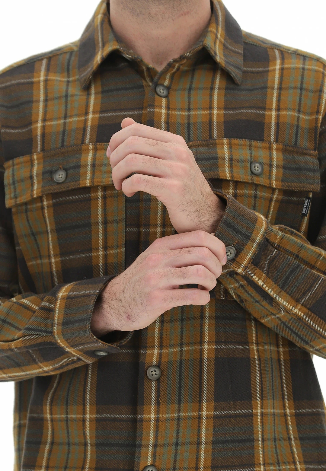 ONLY E SONS Camicia In Flanella Pesante Only&sons Fantasia A Quadri 6 ONLY E SONS Camicia In Flanella Pesante Only&sons Fantasia A Quadri - immagine 4