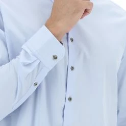 Camicia Uomo Bugatti In Cotone Tinta Unita Con Bottoni A Contrasto -Lacoste shop 4da2f226edfe2441e02c47a82a7cf456