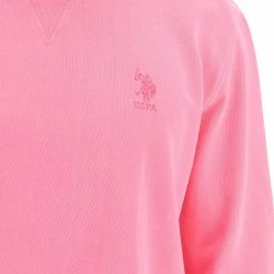 US Polo Felpa Girocollo U.s. Polo Assn. Uomo Con Logo Ricamato Tono Su Tono -Lacoste shop 4fb855d01a634e6becf33c989ce438ae