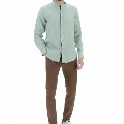 Camicia Coreana In Lino Manica Lunga Gianni Lupo -Lacoste shop 4fb9c19525ab775daddb34ce4c809473