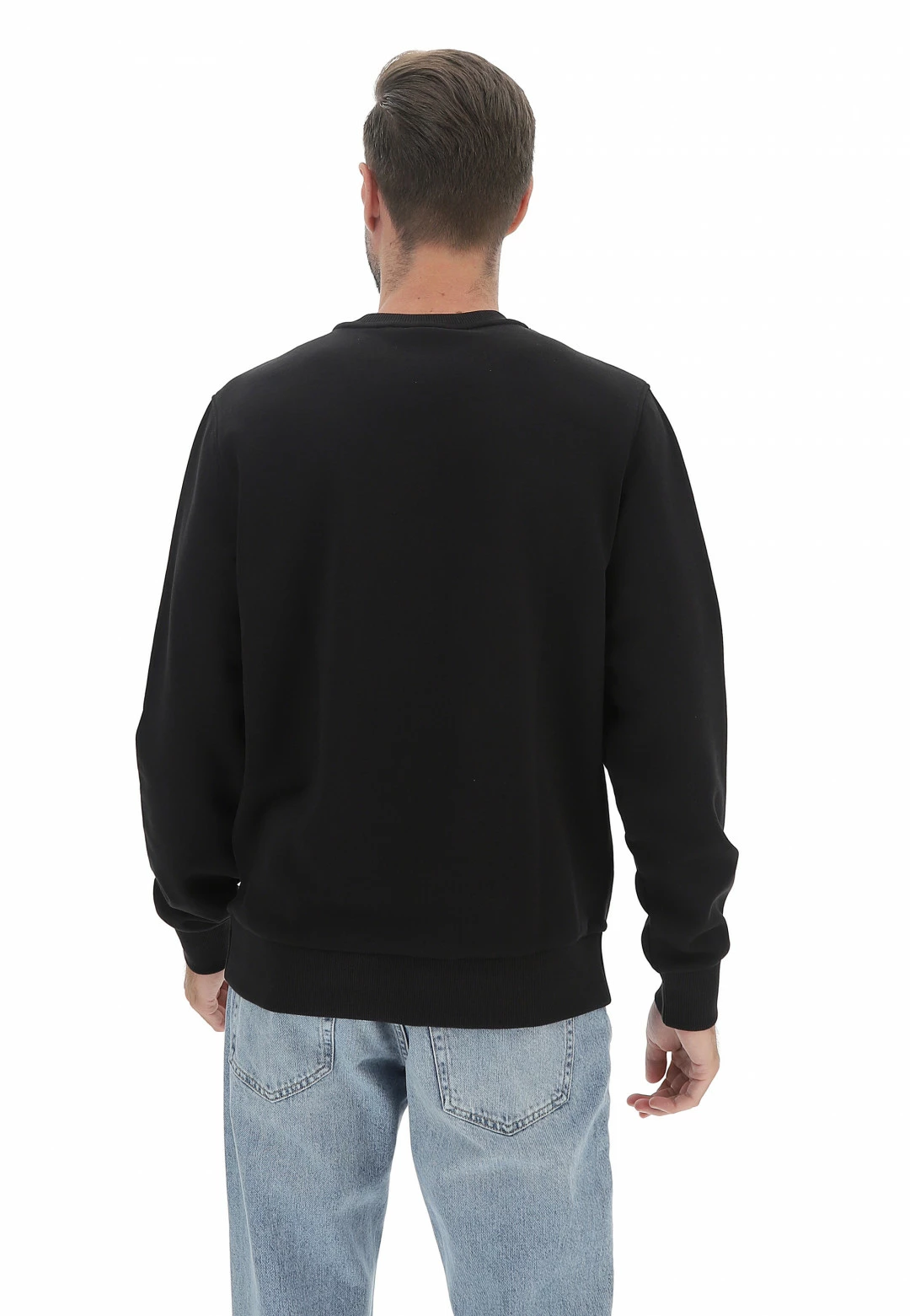 Felpa Girocollo Calvin Klein Uomo Con Riquadro Logo Centrale 5 Felpa Girocollo Calvin Klein Uomo Con Riquadro Logo Centrale - immagine 3