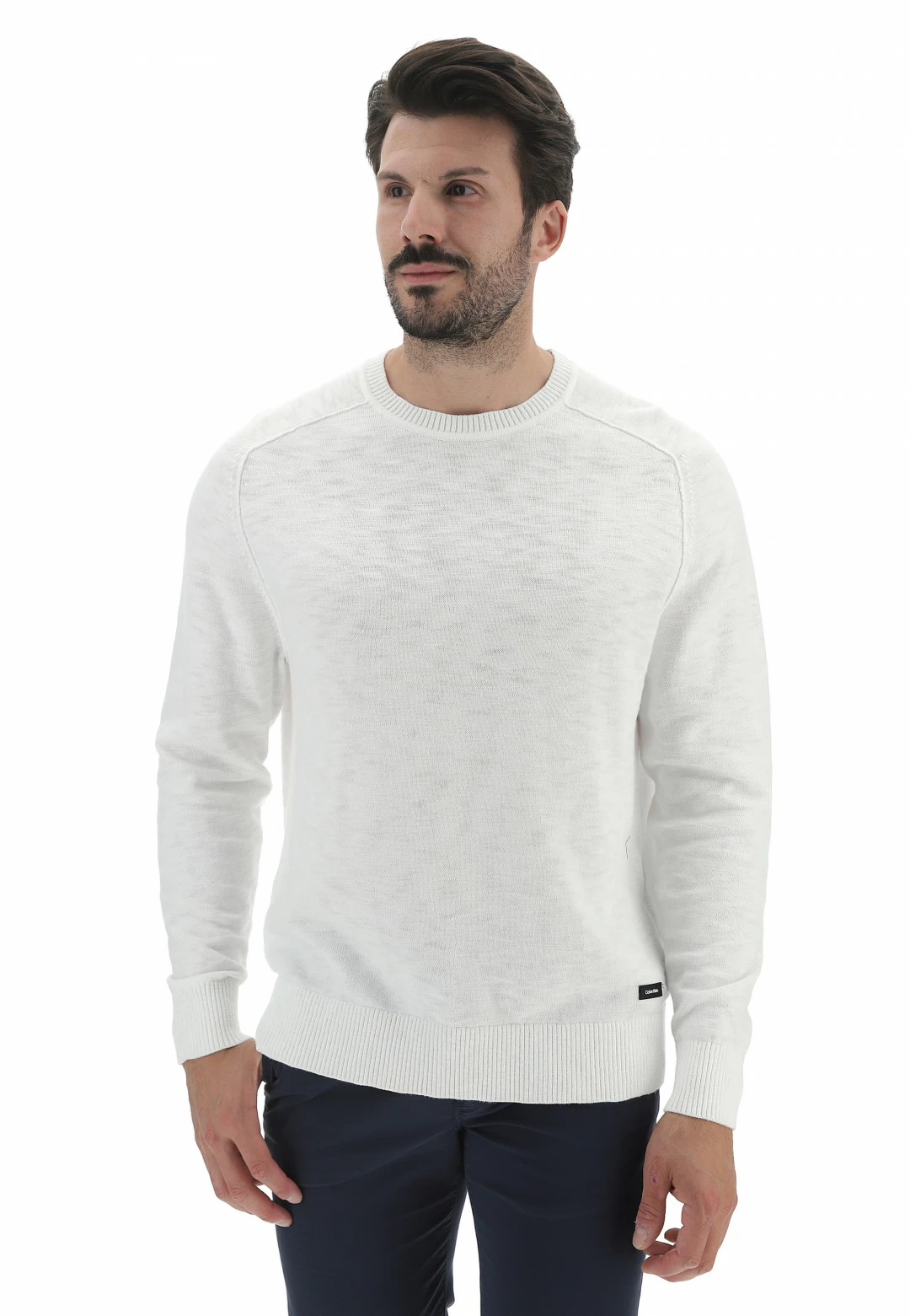 Maglioncino Girocollo Calvin Klein In Cotone 3 Maglioncino Girocollo Calvin Klein In Cotone