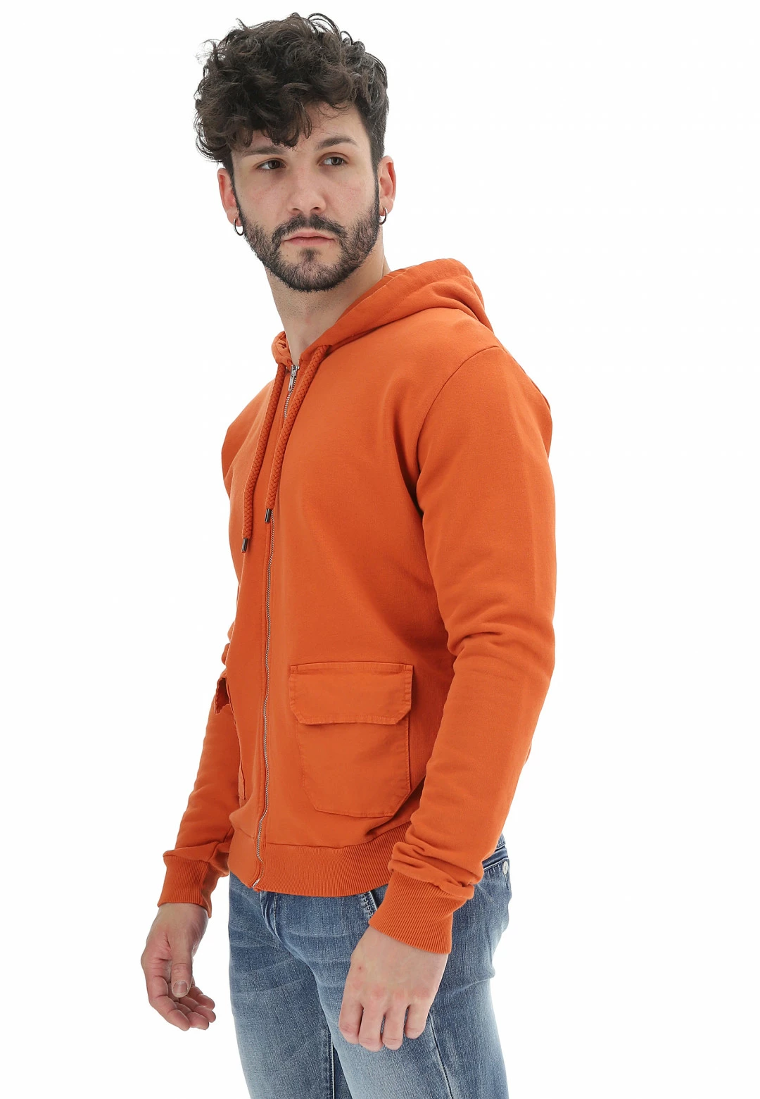 Age Felpa Full Zip Cappuccio Con Tasconi 9 Age Felpa Full Zip Cappuccio Con Tasconi - immagine 7