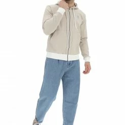 8.9 OTTOPUNTONOVE Felpa 8.9 Uomo Con Cappuccio Interno Rigato E Zip Made In Italy -Lacoste shop 52e76dd69d455b96bf7f544dfaa86abc