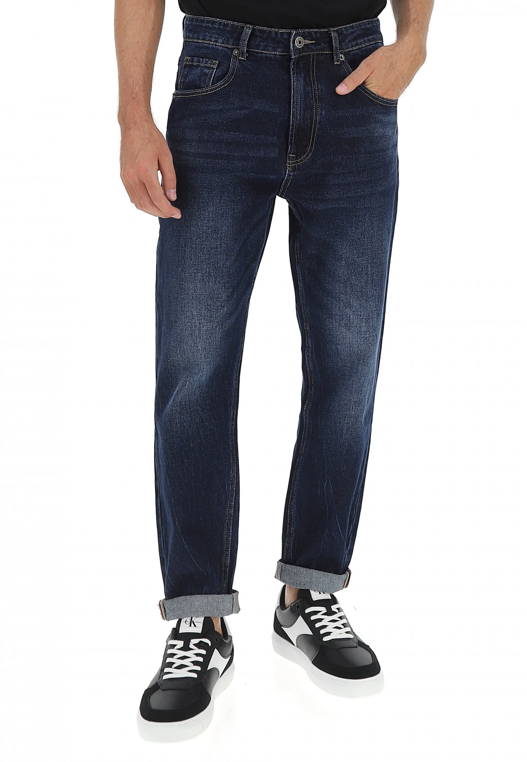 Jeans Age Seeler Loose Fit Uomo Lavaggio Scuro 3 Jeans Age Seeler Loose Fit Uomo Lavaggio Scuro