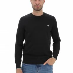 Maglioncino In Cotone Biologico Timberland Con Logo A Contrasto -Lacoste shop 538e18f7677f42a68b080cf7e6bfa655