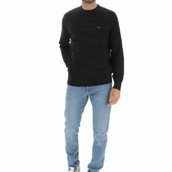Maglioncino Girocollo Calvin Klein Con Lavorazione Waffle E Patch Uomo -Lacoste shop 5652ee416290e6bed005152d6d8795b6
