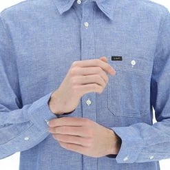 Camicia Uomo Lee In Misto Cotone E Lino Tinta Unita 10 Camicia Uomo Lee In Misto Cotone E Lino Tinta Unita -Lacoste shop 56cef4b0d8090b2b5844000d4f5915c0