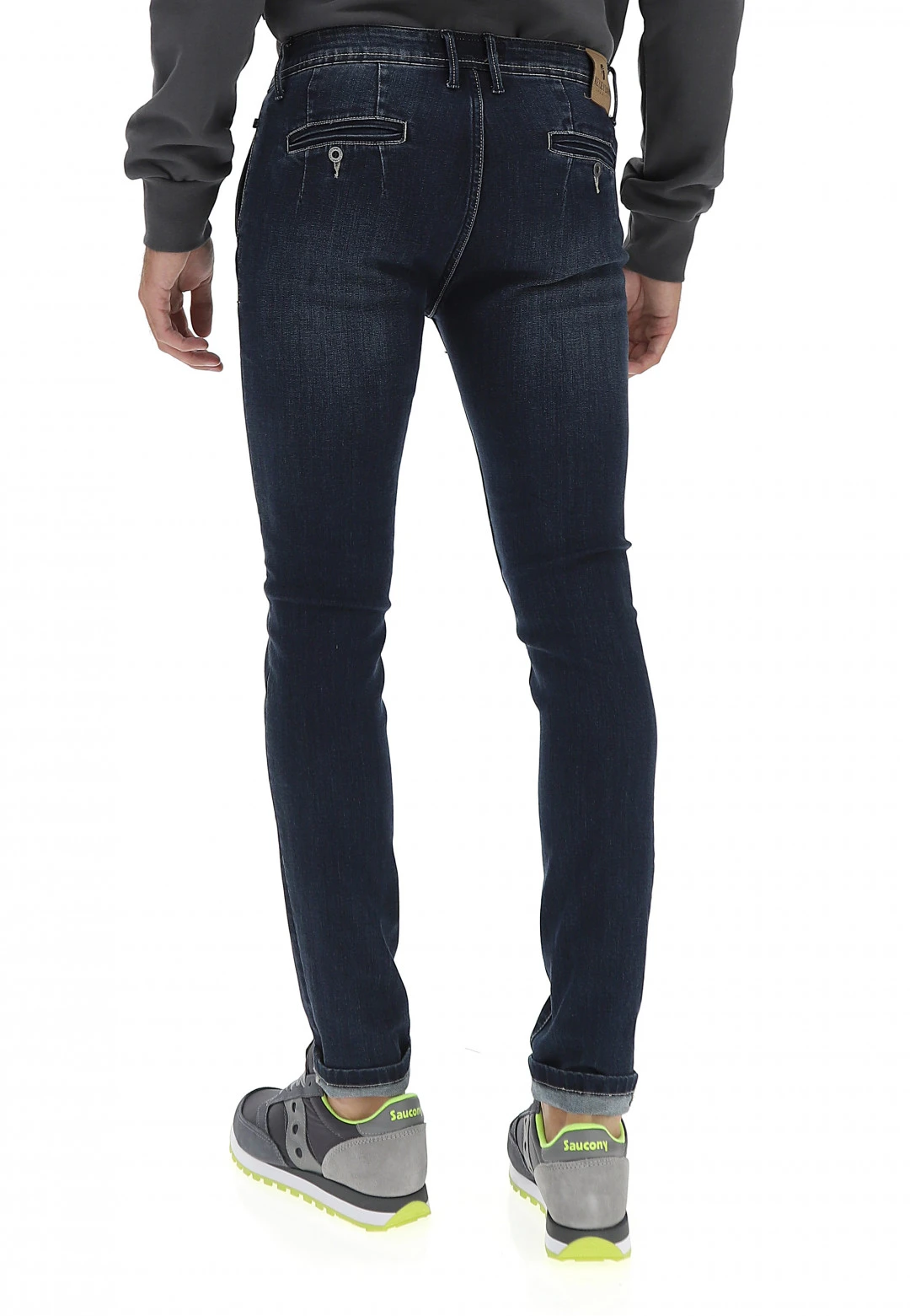 Key Jey Jeans Skinny Keyjey Dnm Con Tasche Frontali All'americana 5 Key Jey Jeans Skinny Keyjey Dnm Con Tasche Frontali All'americana - immagine 3