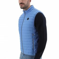 Gaudi Gilet Uomo Gaudì In Tinta Unita Con Tasche Laterali E Zip -Lacoste shop 593cda5b0ec2470b47d6327b74e05941