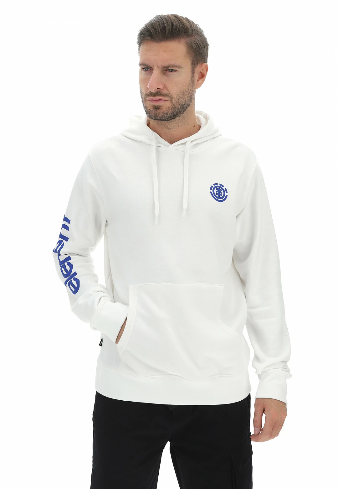 Felpa Element Con Cappuccio Felpata Basic Con Tasca A Marsupio E Logo Posteriore Stampato 3 Felpa Element Con Cappuccio Felpata Basic Con Tasca A Marsupio E Logo Posteriore Stampato