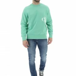 Felpa Girocollo Calvin Klein Jeans Uomo Con Logo Spruzzato Sul Fianco -Lacoste shop 59f047782dec4e20c9b75e8ec0490114