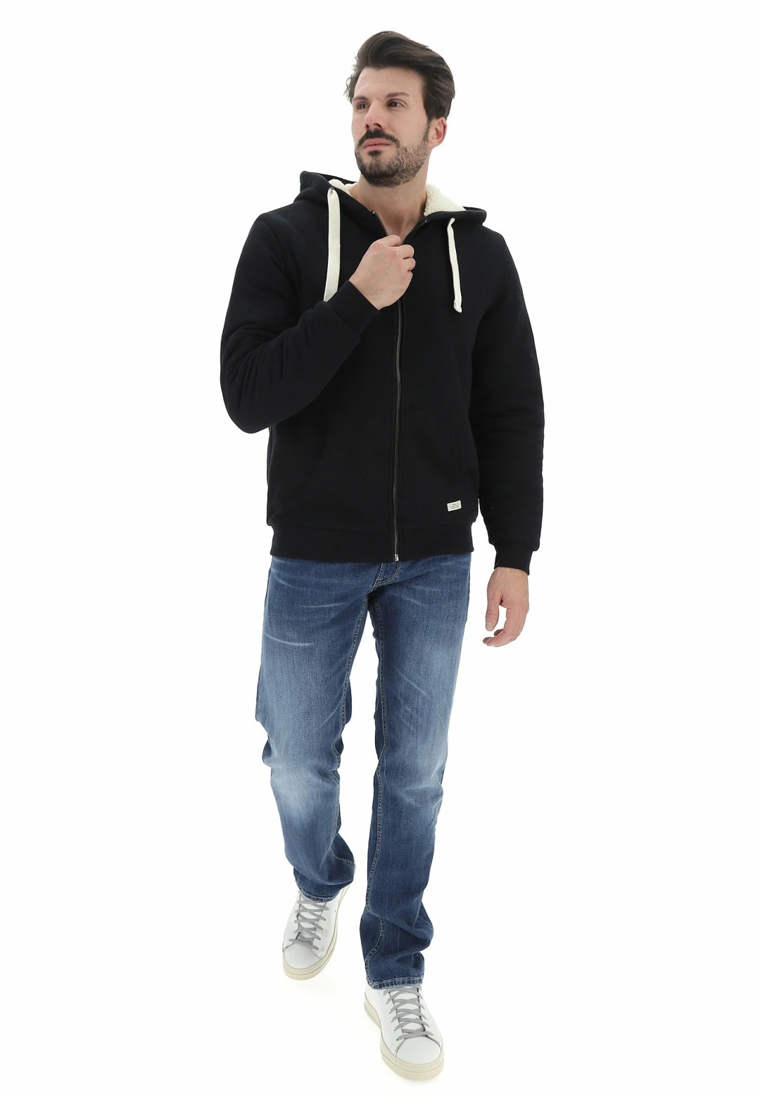 Felpa Con Cappuccio Blend Con Interno In Sherpa 16 Felpa Con Cappuccio Blend Con Interno In Sherpa - immagine 14