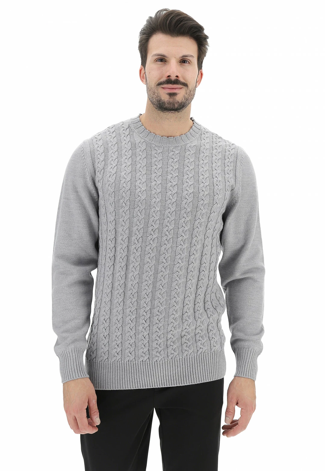 MORGANO Girocollo In Lana Merino Trecce 3 MORGANO Girocollo In Lana Merino Trecce