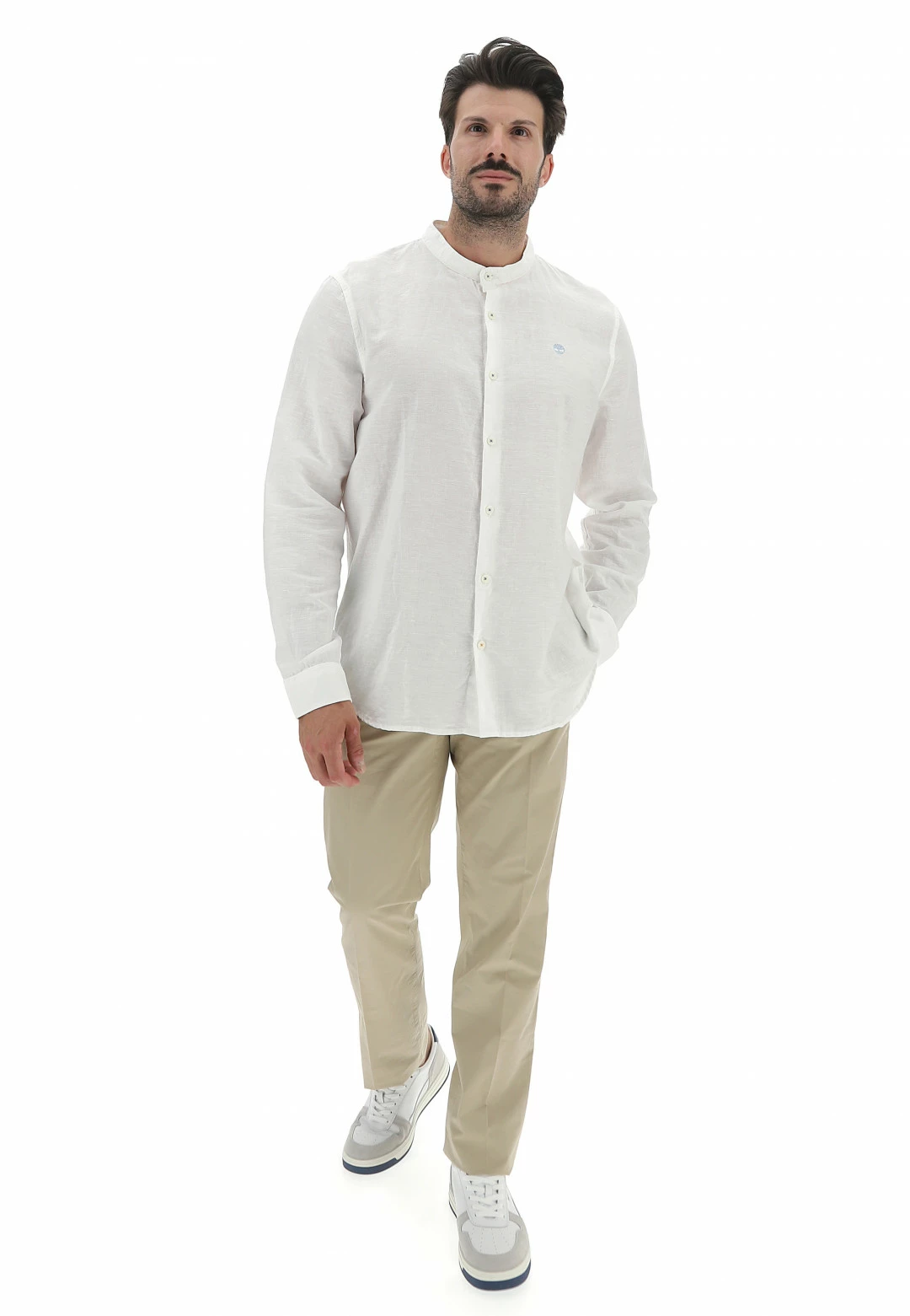 Camicia Coreana In Lino Timberland Tb0a2dqx 11 Camicia Coreana In Lino Timberland Tb0a2dqx - immagine 9