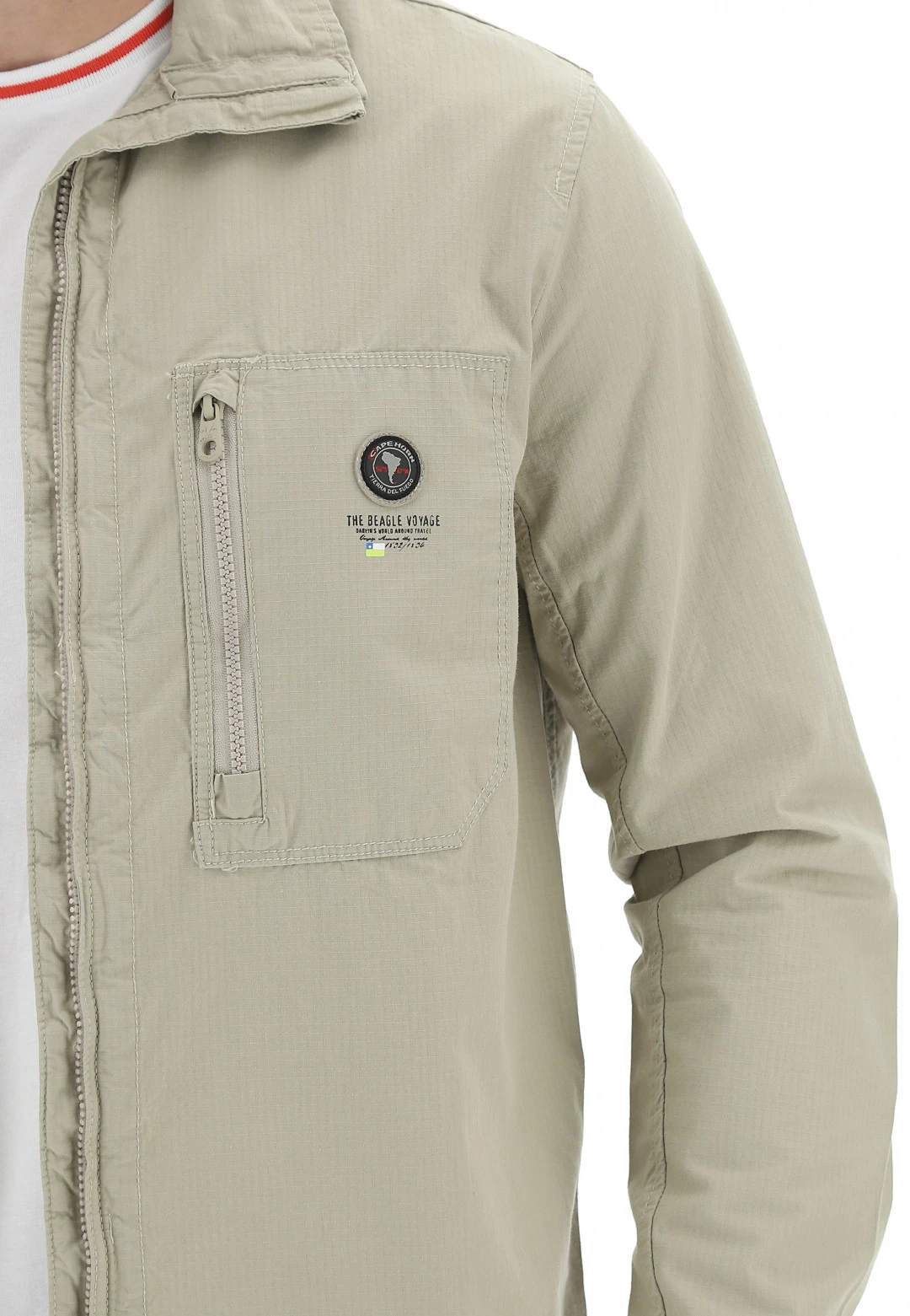 Giubbino In Cotone Cape Horn Full Zip Con Tasche Frontali 7 Giubbino In Cotone Cape Horn Full Zip Con Tasche Frontali - immagine 5