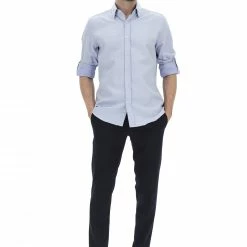 EKS Camicai Uomo èks Botton Up In Tessuto Operato -Lacoste shop 5dd3f1831b483f7beb17db38f3a858b4