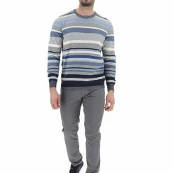 Magliocnino Girocollo Re Del Mare Uomo Con Lavorazione Punto Riso A Righe -Lacoste shop 5dde67d6fb9768403d4c851e1a8d2f82