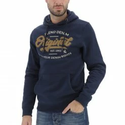 Felpa Con Cappuccio Blend Stampa Frontale Uomo