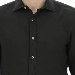 8.9 OTTOPUNTONOVE Camicia Manica Lunga Lino Tinta Unita -Lacoste shop 5e1f00dcfb9846948297247461b735fc