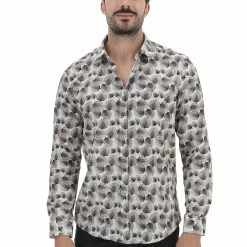 Camicia Manica Lunga Fantasia All Over Brango Uomo -Lacoste shop 5e2da4708d34b304b9c38b5383d059ec