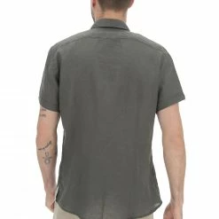 YES.ZEE Camicia In Lino Manica Corta Yes Zee Uomo -Lacoste shop 5e51b02664735aff81d9ddc7c62ea388