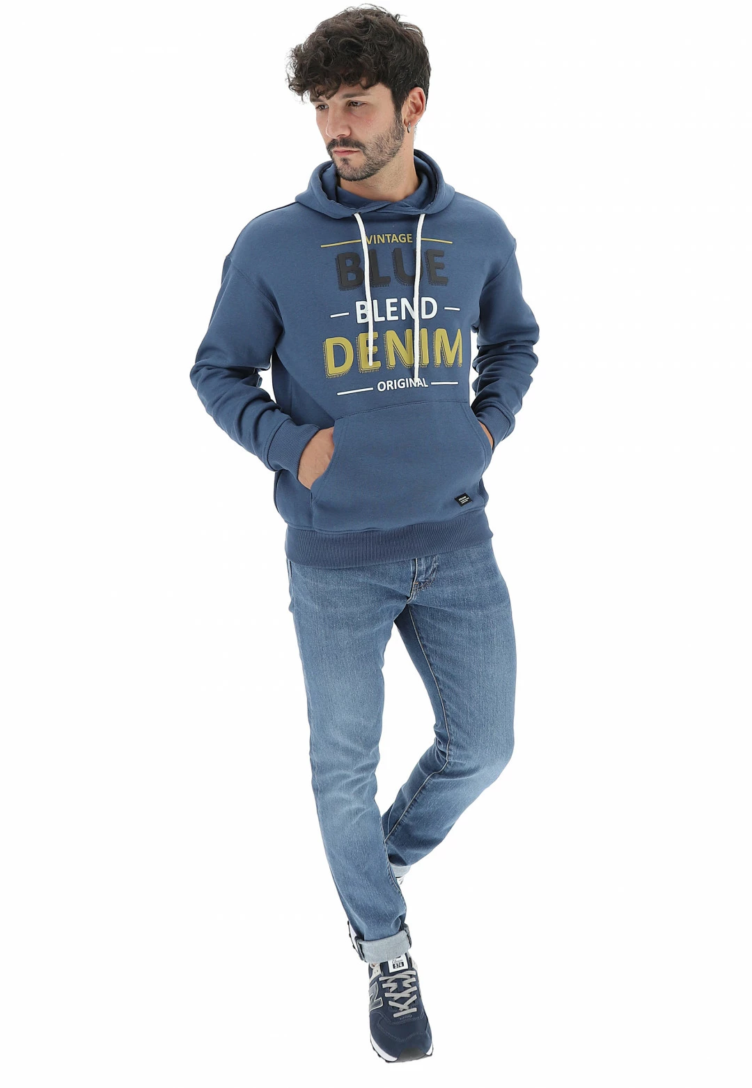 Felpa Con Cappuccio Blend Stampa Scritta 7 Felpa Con Cappuccio Blend Stampa Scritta - immagine 5