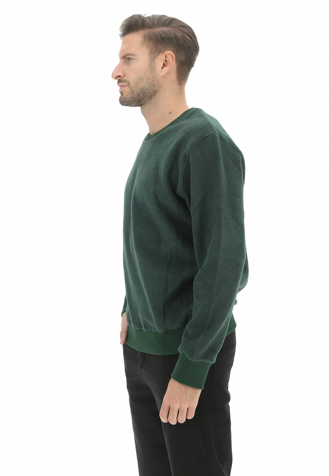 Felpa Girocollo Gianni Lupo Effetto Orsetto 4 Felpa Girocollo Gianni Lupo Effetto Orsetto - immagine 2