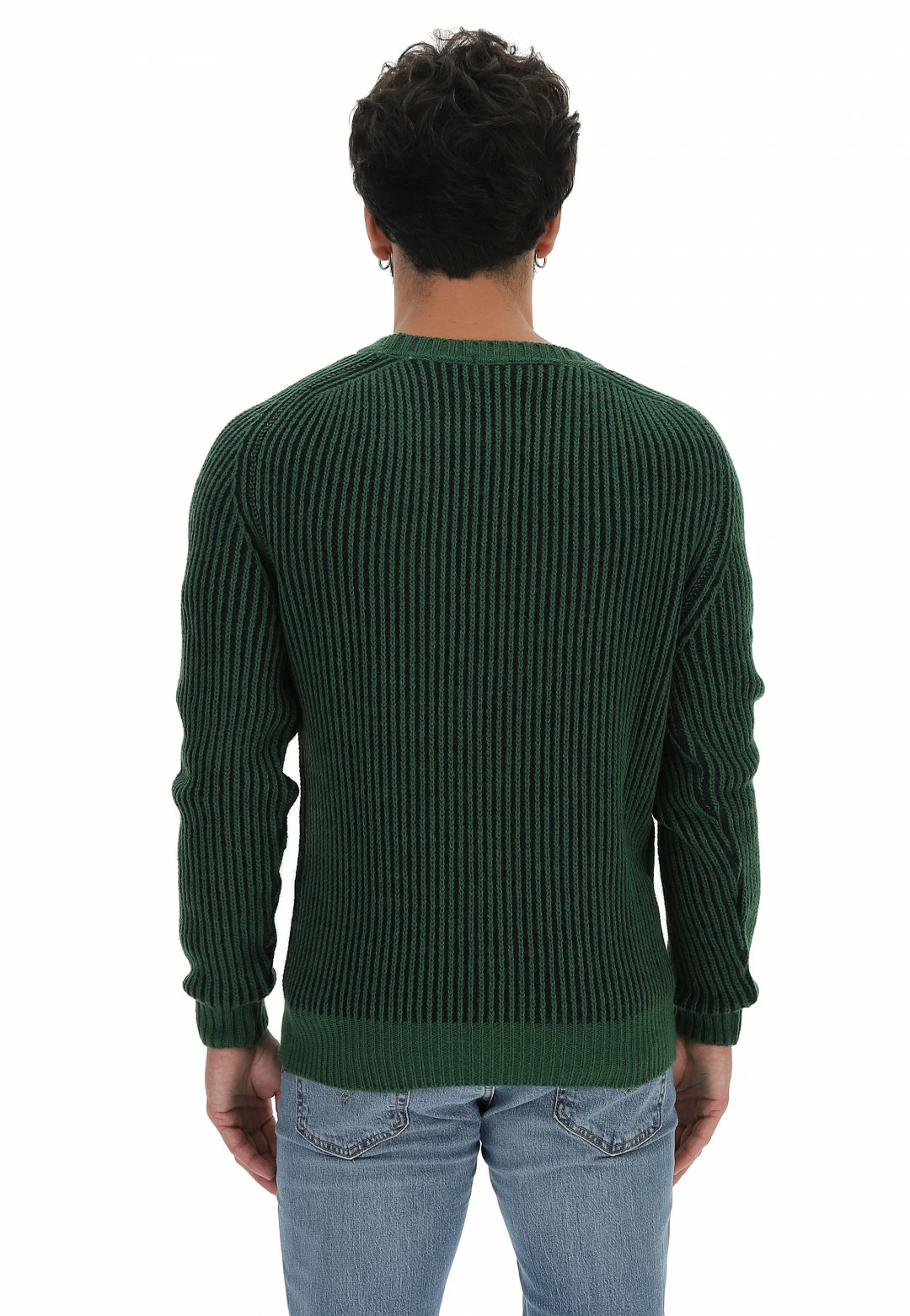 8.9 OTTOPUNTONOVE Maglione Girocollo In Costina Inglese Bicolor 8.9 Misto Lana 14 8.9 OTTOPUNTONOVE Maglione Girocollo In Costina Inglese Bicolor 8.9 Misto Lana - immagine 13