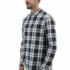 Tommy Hilfiger Jeans Camicia A Quadri Tommy Hilfiger Dm0dm15112 In Cotone Con Logo Ricamato -Lacoste shop 614c5e6dbe887f5c8f9d659e9b587c26