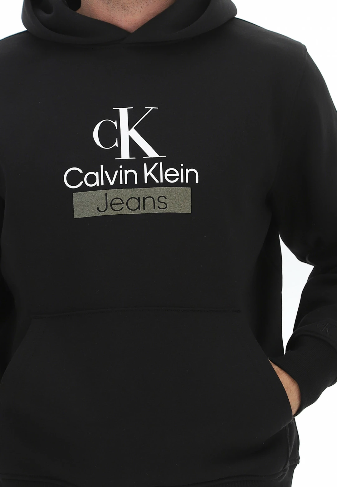 Felpa Con Cappuccio Calvin Klein Jeans Uomo Con Scritta Logo Frontale 12 Felpa Con Cappuccio Calvin Klein Jeans Uomo Con Scritta Logo Frontale - immagine 10