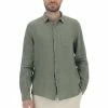 40 WEFT Camicia 40weft Uomo In 100% Lino Con Taschino