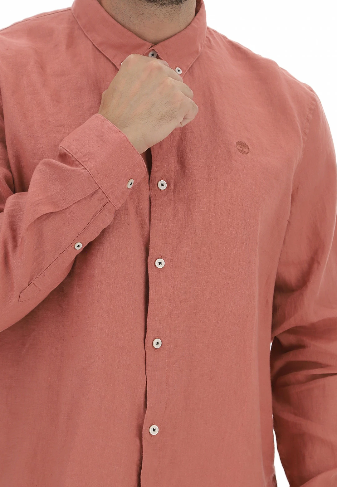 Camicia Timberland Uomo In Lino Con Logo Ricamato Tono Su Tono 12 Camicia Timberland Uomo In Lino Con Logo Ricamato Tono Su Tono - immagine 10