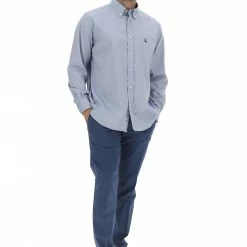 ROTTE MEDITERRANEE Camicia Rotte Meditterranee Con Taschino Frontale E Logo Ricamato -Lacoste shop 663e206598ce6e679f8bab1152b11002