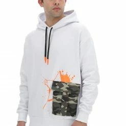 Felpa Con Cappuccio Tasca Mimetica Age