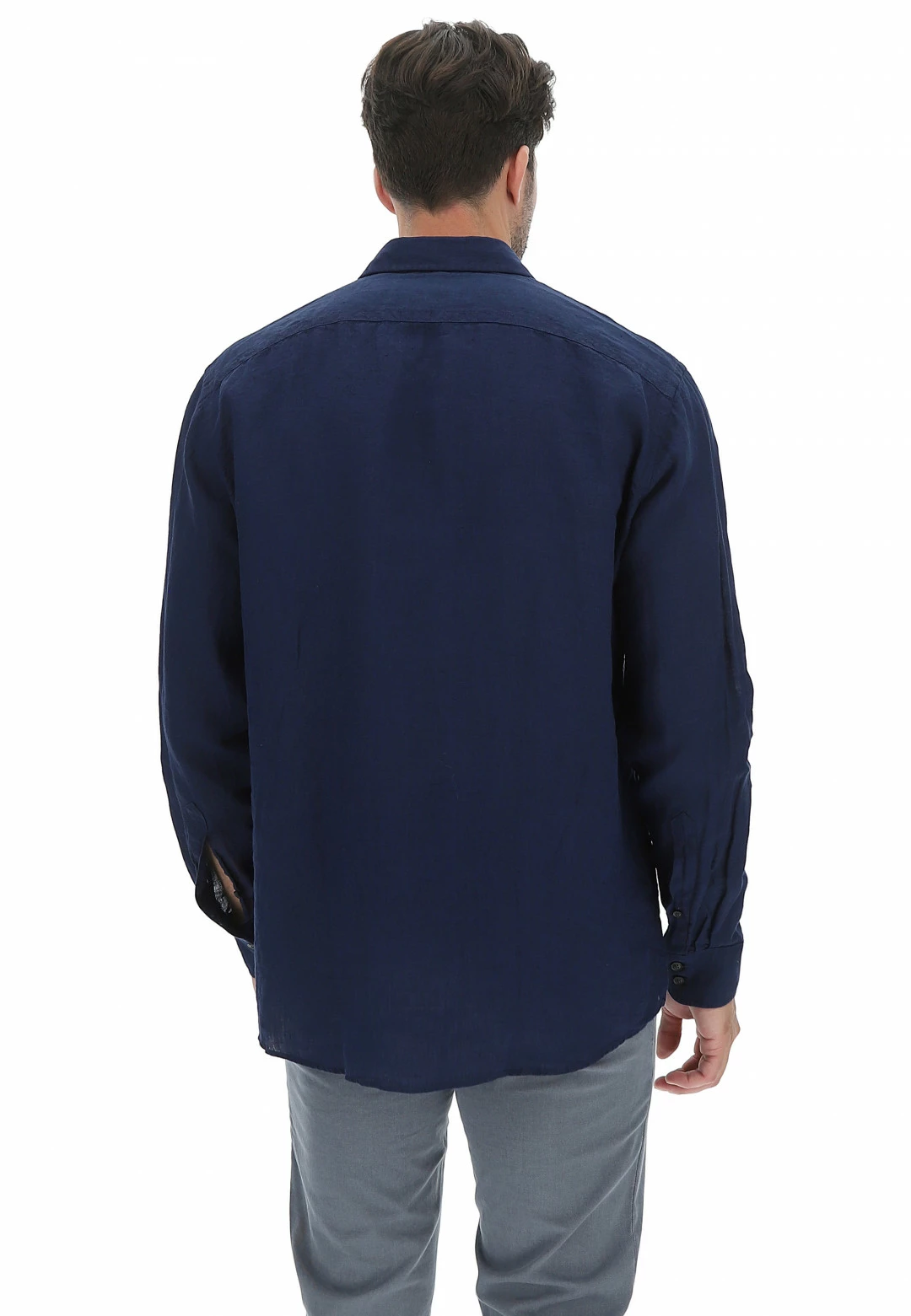 Camicia 100% Lino Olymp Con Taschino Frontale 9 Camicia 100% Lino Olymp Con Taschino Frontale - immagine 7