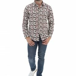 Camicia Manica Lunga Fantasia All Over Brango Uomo -Lacoste shop 66cb5f446edf38a1483b8060b54281fb