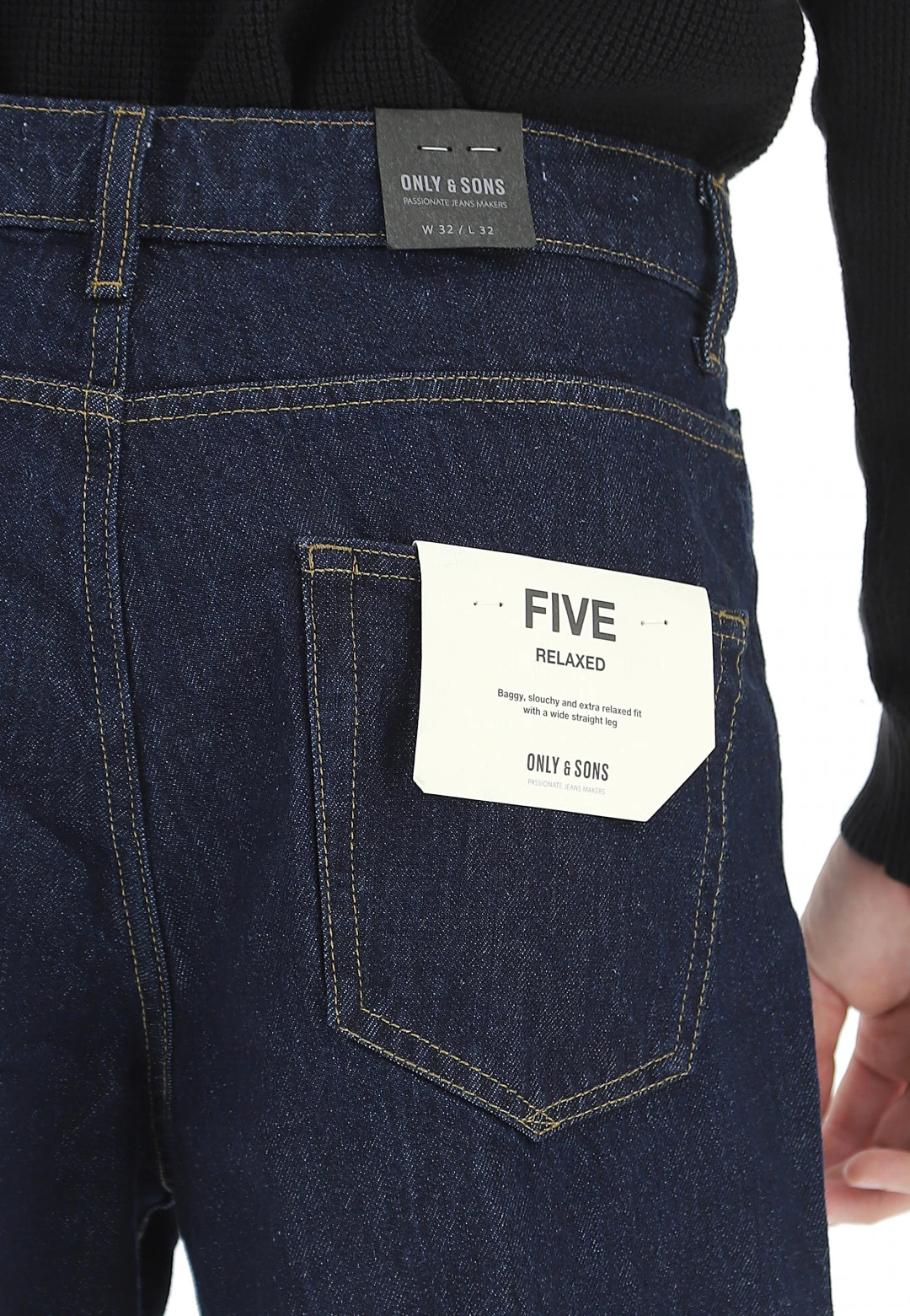 ONLY E SONS Denim Loose Fit Only&sons Lavaggio Scuro 6 ONLY E SONS Denim Loose Fit Only&sons Lavaggio Scuro - immagine 4